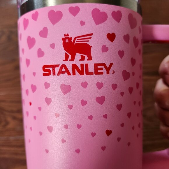 LIMITED Edition Stanley Cup Valentines Day 2025 40oz H2.0 Flowstate Tumbler Pink - Picture 7 of 9